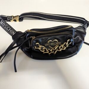 Moschino Black Fanny Pack